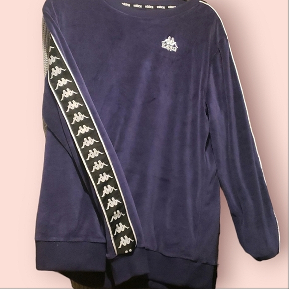 kappa purple velour sweater - Picture 1 of 3